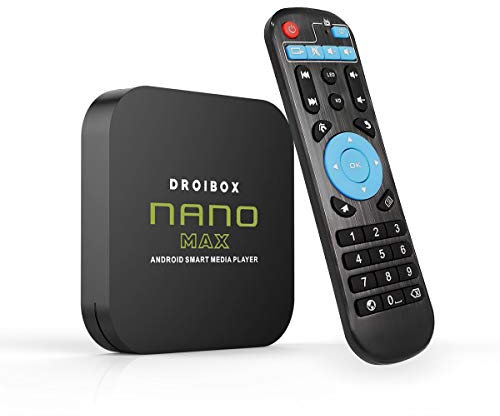 Aeromedia NANO MAX Android TV Box 4GB RAM 64GB ROM Android 12.0 OS Quad Core 802.11AC 2.4Ghz/5Ghz Dual-Band WIFI, Bluetooth 5.0, USB Ports