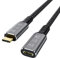 CableDeconn USB4 8K Kabel 0.8M Thunderbolt 4 Verlängerungskabel Typ-c Stecker auf Buchse Konverter Ultra HD 8K@60Hz 100W Aufladung 40Gbps Datenübertragung Kompatibel mit Externen SSD eGPU