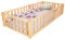 Best For Kids Natur Kinderbett mit Rausfallschutz Montessori 140x200 Mit Matratze