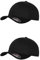 GIDUTEX Flexfit Unisex Wooly Combed Cap 2er Pack inkl. Schlüsselband Baseball Cap Basecap by (DE/NL/SE/PL, Alphanumerisch, S, M, Black/Black)
