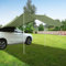 Auto Vorzelt Heckklappe, 300x200cm Wasserdicht Sonnensegel, Auto Zelt Camping Sonnendach Heckklappenzelt mit UV Schutz, Auto Dachzelt für PKW SUV-Modelle, Camper, Campingbus (Armeegrün)