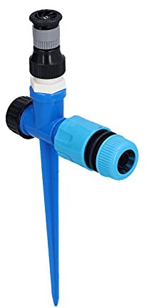 Sprinkler Entièrement Réglable, Technologie de Brume Fine, Couverture étendue à 360 ° Sprinkler à Pelouse Réglable avec du Matériel ABS, pour Les Arbres Fruitiers, Les Arbustes, Serres