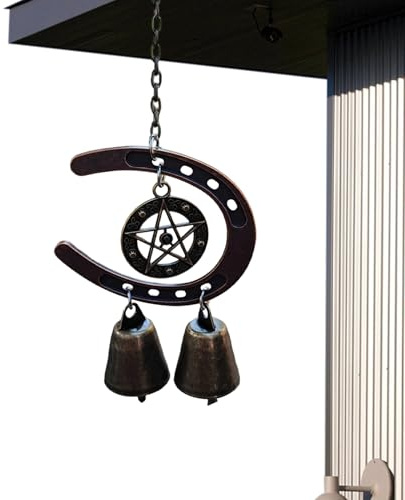 Carillones de Viento de Metal | Aleación Anti-Óxido Resistente A La Decoloración Decoración Compacta - De Herradura para Campanas De Viento,para Familia, Amigos, Rancho, Bar, Interior, y Pared