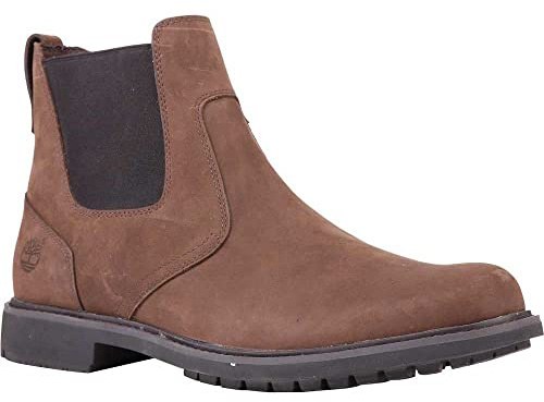 Timberland Stormbucks Pull-on - Stivali Chelsea Uomo, Marrone (Burnished Dark Brown Oiled), 40 EU