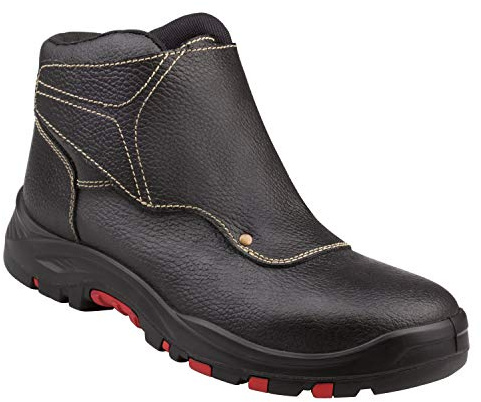 Deltaplus Calzado Delta Plus Panoply Cobra 3 S1P - Stivali di sicurezza da saldatore, da uomo, in pelle, colore nero, taglia 46