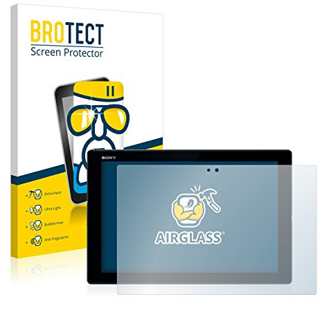 BROTECT Schutzglas für Sony Xperia Z4 Tablet Schutzfolie Made in Germany Panzer Folie Glas Displayschutz [Kratzfest 9H, Anti-Fingerprint,Transparent]
