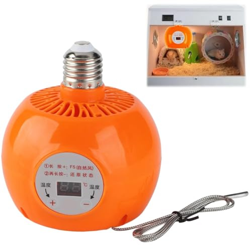 Tissting Lampada riscaldante per pollame, Lampada riscaldante Regolabile 150W 220V E27 con Controllo Temperatura costante per Conigli, polli, bovini, Pecore, oche per Animali Domestici