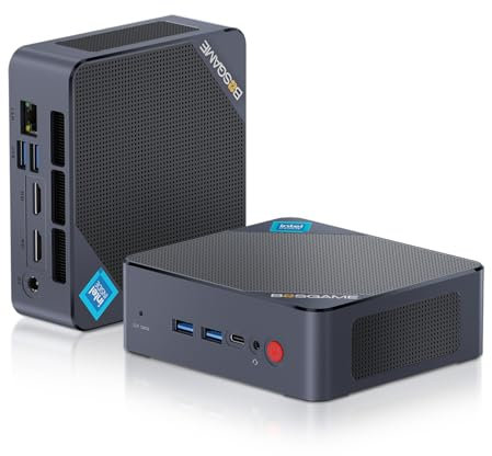 BOSGAME Mini PC Intel 12th N100 Mini Computers 16GB DDR4 512GB SSD Windows 11 Pro Mini Desktop PC, Dual HDMI,4*USB Gen3.2,Type-C, WiFi5, BT4.2, 2.5G LAN