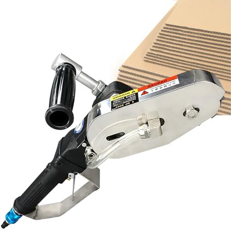 VNATWGOO Descascarilladora NeumáTica, MáQuina Descascarilladora NeumáTica De Cajas De CartóN, Herramienta De Corte Y Corte De Bordes De Papel, MáQuina Trituradora De Papel,C