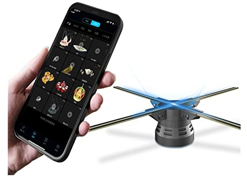 Annonsera 3D hologram fläkt reklam projektor LED holografisk signal med WiFi