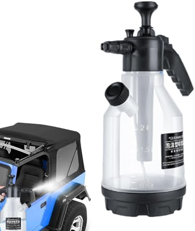 Spruzzatore di schiuma per lavaggio auto, spruzzatore a pompa schiumogena, flacone spray da 2,5 l, per la pulizia auto, flacone spray per dettagli auto, arr
