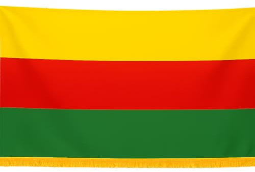 HaniHani® Bandiera Rojava 90x150 cm – Qualità Premium, resistente a pioggia e UV – Per giardino, demo e decorazioni – Simbolo di libertà e resistenza (ROJAVA)