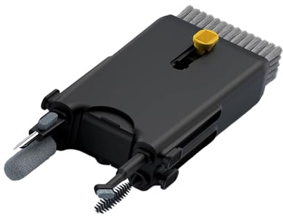 Set di rimozione facile da usare Set di pulizia del telefono per la pulizia della tastiera Smartphone con spazzola morbida Punta in metallo 10 in 1 Pulitore tastiera