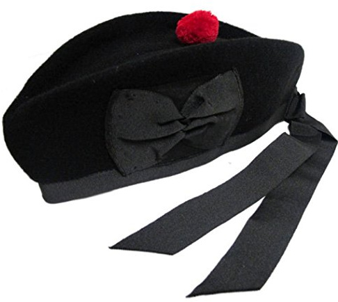 Hamilton Kilts Cappello da Piffera di Lana Scozzese Glengarry per Kilt a Zampa di Banda dell'Esercito, 59