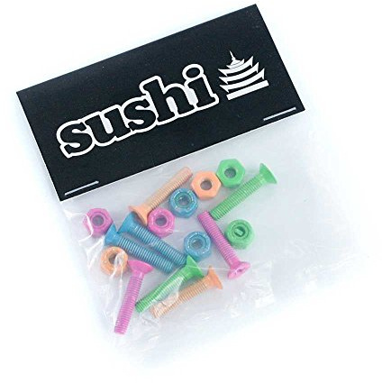 Sushi Bolts Screws, Unisex Adult, Pink/Green/Orange/Blue, 1 