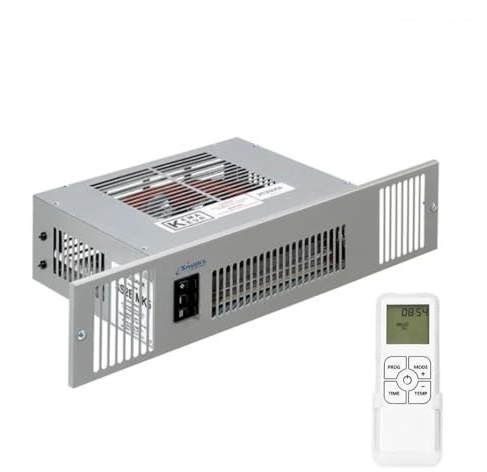 Smiths 2kW Electric Kitchen Plinth Heater SS2EW with Brushed Steel Effect Grille - Room size upto 29 cubic metres - 5 Years Parts & Labour Warranty