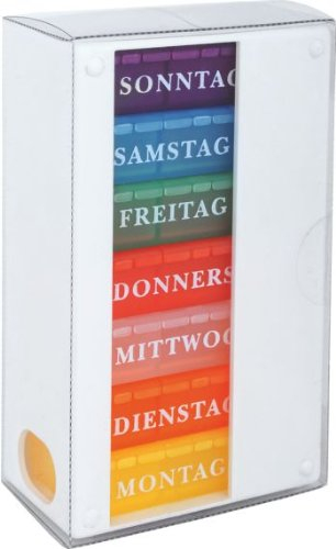 Wochen Medikamentendosierer 7 Tage - weiß (Morgens/Mittags/Abends/Nachts)