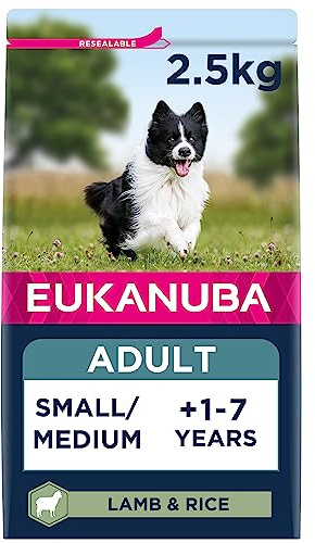 Eukanuba Complete Dry Dog Food for Adult Small and Medium Breeds with Lamb and Rice 2.5 kg