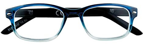 Zippo Occhiali da Lettura, Realizzati con Montatura dalle Linee Morbide, Ideale per Uomo e Donna, Diottria +3.50, Color Blu Sfumato