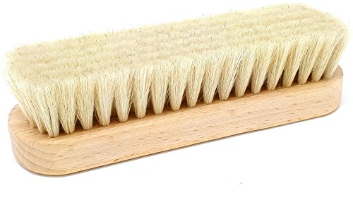 DELARA - Spazzola in pelo di capra bianco, morbida e densa, per una lucidatura particolarmente delicata e una perfetta brillantezza, Made in Germany