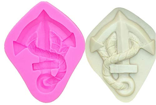 Ancla De La Nave 1pc Mar del Molde del Silicón para Herramientas De La Pasta De Azúcar Que Adorna, Suger Pegar La Magdalena del De Chocolate Moldes