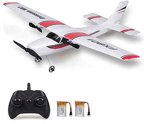 Goolsky FX801 Remote Control Airplane RC Airplane Age 3+, 2.4G 2CH Ready to Fly Remote Control Plane, EPP Self-Balancing RC Aircraft Glider Gift for for Kids & Beginners