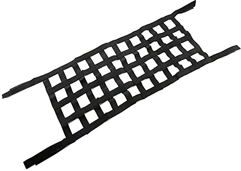 Tiardey - Red de Carga Superior Trasera para Wrangler,Techo de Coche,Hamaca, Descanso,Accesorios de Wrangler YJ,TJ,JK,JL1987-2020 Barra de retención para Almacenamiento en el Techo