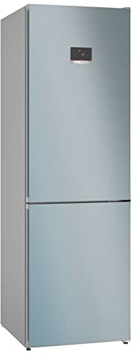 Bosch KGN367LDF Serie 4 Frigorifero combinato da libera installazione, Total No Frost, VitaFresh XXL Tecnologia Inverter Intelligente, PerfectFit, Acciaio, 186x86 cm