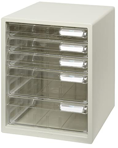 Plus 16-118 LC-123AC Letter Case, A4, Vertical, Shallow Type, 3 Tiers, Deep Type, 2 Tiers, White