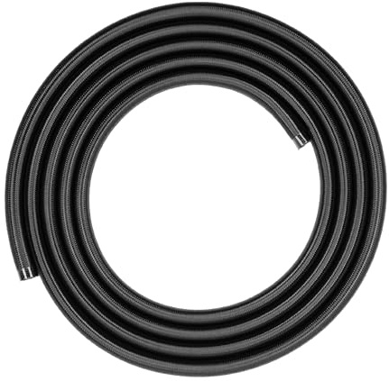 CORSAIR Hydro X Series XT Softline Tubo Flessibile a Rete - Tagliabile su Misura - Gomma EPDM Resistente - Nero