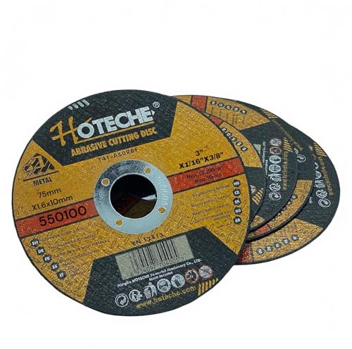 5 Dischi da Taglio 75 mm Ferro Metallo Acciaio per Smerigliatrice Angolare, 75mm, 1/16''x 3/8 Max 20,300/min ultra sottili Disco Flessibili 5 Pezzi Disco Per Materiali Ferrosi 550100