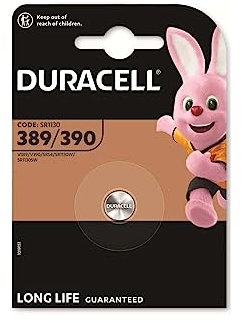 1X Duracell 389/390 (1 Blister Da 1 Batteria) 1 Pila (SR1130/V389/V390/SR54/SR1130W/SR1130SW)