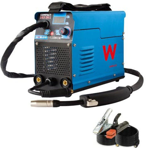 AWELCO - Saldatore inverter MIG MMA TIG 100A 3 in 1 - Elettrodi Rutile/Basic Alimentazione 230V