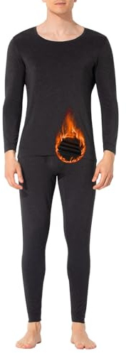 Arjen Kroos Intimo Termico Uomo Set, Biancheria Intima Termica Funzionale Maglietta e Pantaloni Lunghi, Traspirante Base Layer Invernale Termiche