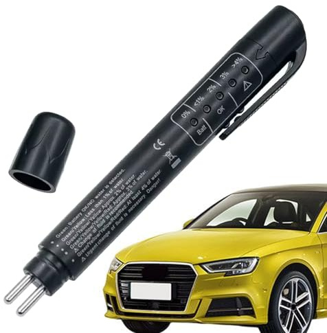 Testeur d'humidité du liquide de frein | Outil de test de diagnostic de voiture avec affichage de indicateur LED | Testeur de frein de remorque à détection rapide, analyseur d'humidité d'huile liquide