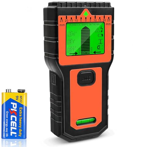 Escáner de pared 8 en 1, detector electrónico de pernos con pantalla LCD, alarma de audio, sensor de pernos para madera, alambre de CA, metal, detección de tuberías