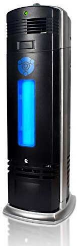 OION Technologies B-1000 Permanent Filter Ionic Air Purifier Pro Ionizer with UV-C Sanitizer, New (Black)