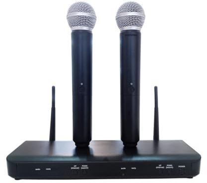 Shure BLX288/B58 Microfoni wireless UHF ottimi per chiesa, karaoke e voci, Durata batteria 14 ore, raggio d'azione 100 m Include 2 microfoni vocali BETA 58A, ricevitore doppio canale Banda S8