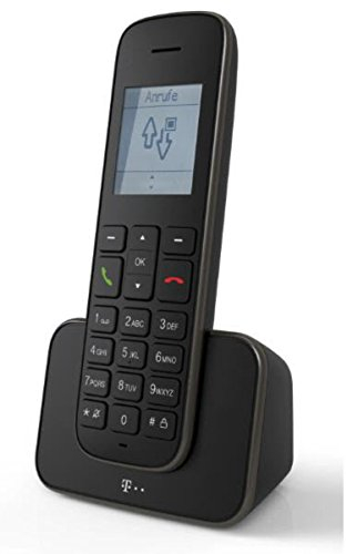 Telekom Sinus A 207 Schwarz DECT Festnetztelefon mit Anrufbeantworter