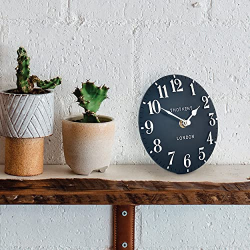 Thomas Kent Mini Collection Arabic Mantel Clock Ink Blue 6