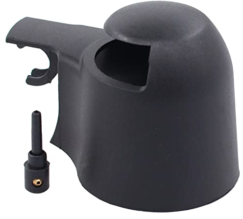 Kappe Wischarm Abdeckkappe Heckwischer Düse Spritzdüse Scheibenwischer Wischerdüse Waschwasserdüse hinten für Golf 5 Transporter T5 Pa-ssat Tour-an Polo Ti-guan Caddy Scirocco Fabia 2 Roomster Yeti