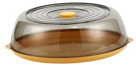 JISADER Couvercle de 28 Cm pour La Protection Des Aliments Au Micro-ondes, jaune