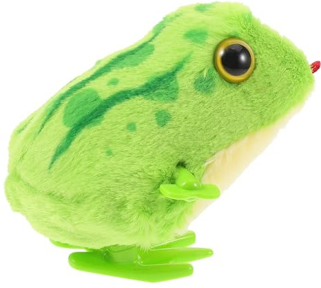 FUNOMOCYA Soft Plush for Boy Girl Year Old Realistic Hopping Animal Clockwork Model to Stimulate Motor Skills and Neck Strengthening Calming Sensory Plush for Development and Soothing
