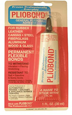 RUSCOE P141 1oz Pliobond Adhesive, Amber