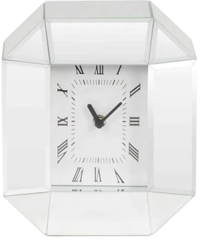 Hestia Mirror Octagonal Mantel Clock