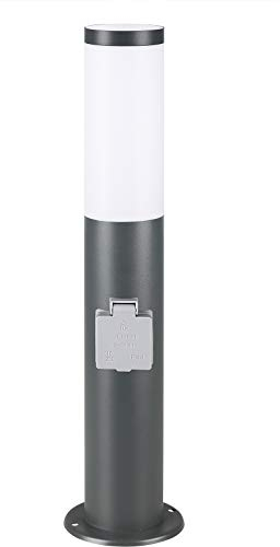 MONZANA® Lampada per Vialetto Acciaio Inox Attacco E27 Luce Esterni Paletto Illuminazione Sentiero Piantana Esterno