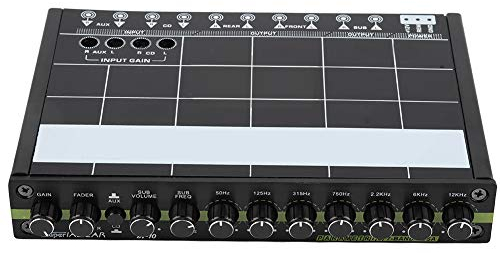 Equalizzatore Grafico Audio a 7 Bande per Auto Crossover Attivo Stereo 1pc
