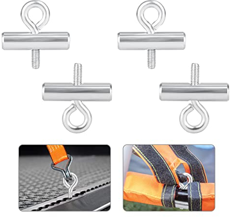 Linkstyle 4 Pièces Butoirs pour Rail de Fixation, Arrêts de Rail d'Auvent Tente de Camping Equipement Auvents Accessoires Rails pour Caravanes, Camping-Cars (8-10 mm)