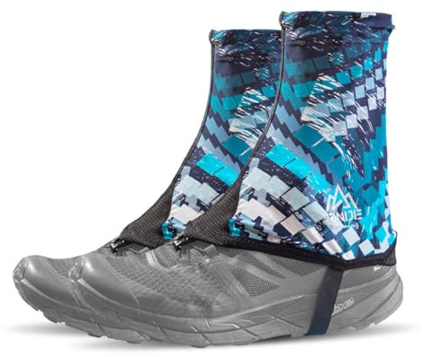 TRIWONDER Trail Running Gaiters Lightweight Breathable Sandproof Ankle Leg Gaiters Shoe Gators for Men Women Hiking Backpacking Walking (Blue, L)