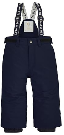 first instinct by killtec Enfant Pantalon de Ski/Fonctionnel avec Bretelles et Jupe Pare-Neige FISW 33 MNS Ski PNTS, dunkelnavy, 86/92, 42255-000